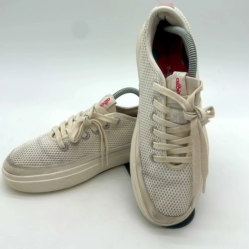 Women's allbirds Tree Pipers White Athletic Sneakers Mesh Women’s Size 10.0